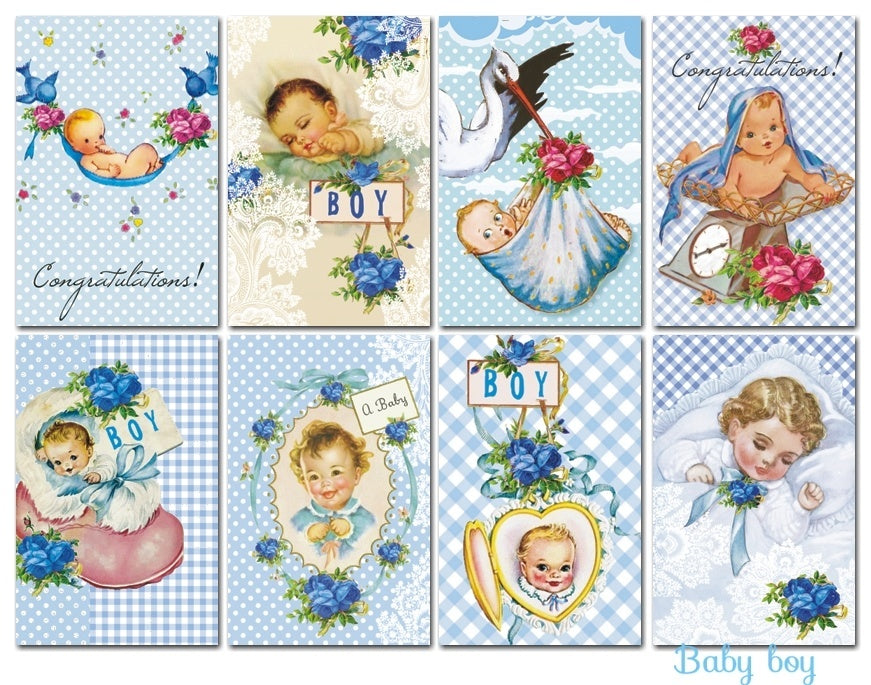 Decorer - Baby boy 7x10,8 cm scrapbook papier