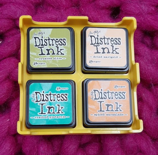 Stackable storage tray for 4 mini distress inks