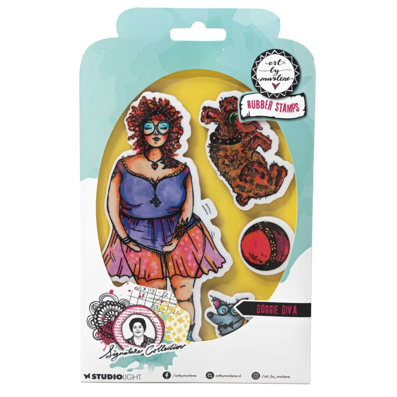 Art by Marlene - Rubber Stamps - Doggie Diva