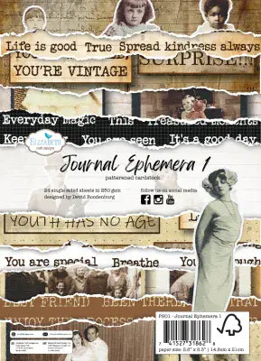 ECD Hello You! A5 Patterned Cardstock Journal Ephemera 1