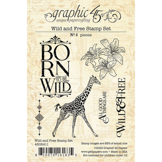 Graphic 45 Wild & Free stampset