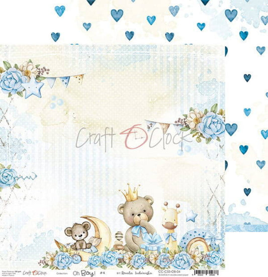 Craft o' Clock Oh Boy Papierset