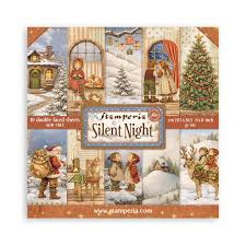 Stamperia - Silent Night - 10x dubbelzijdig 8x8 inch