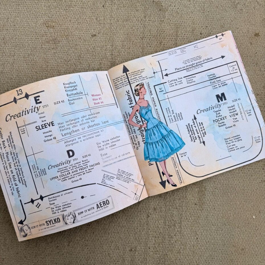 IndigoBlu - Sew Lovely 8x8 Inch Paper Book by Mike Deakin