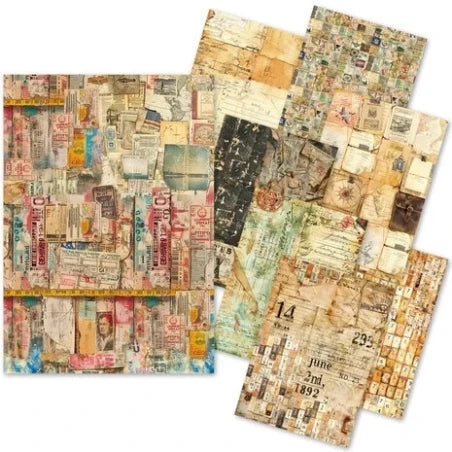 Ciao Bella - Journey ahead craft mix A5 paper pack (8 pcs)