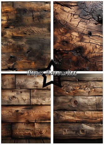 Paper Favourites Woodwall A5 Papierpaket