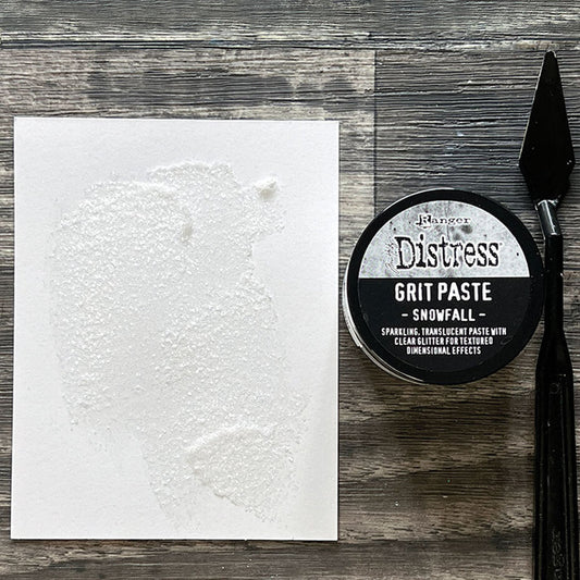 Ranger distress grit paste snowfall
