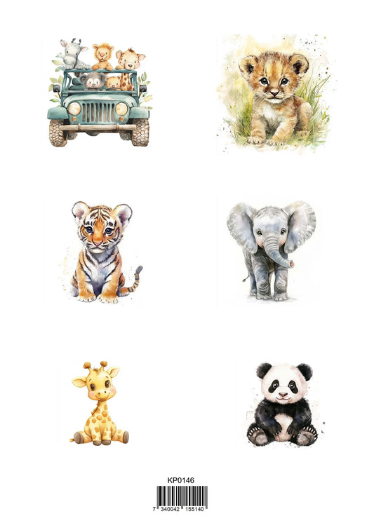 Reprint Animals A4 cut outs