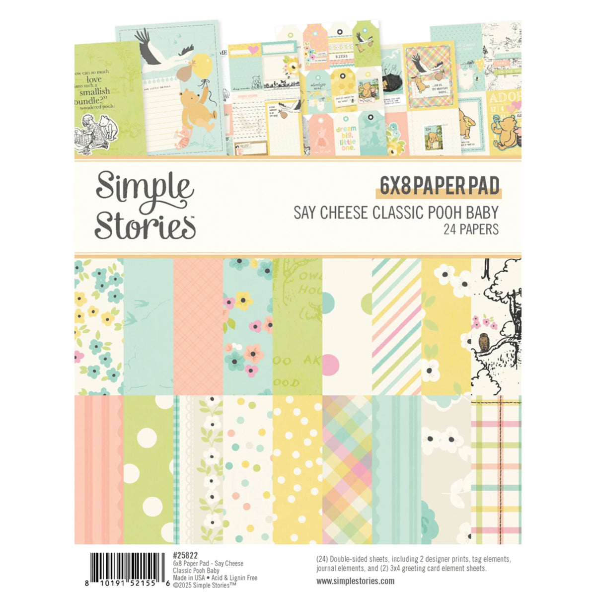 Simple Stories Say cheese classic pooh baby embellishments