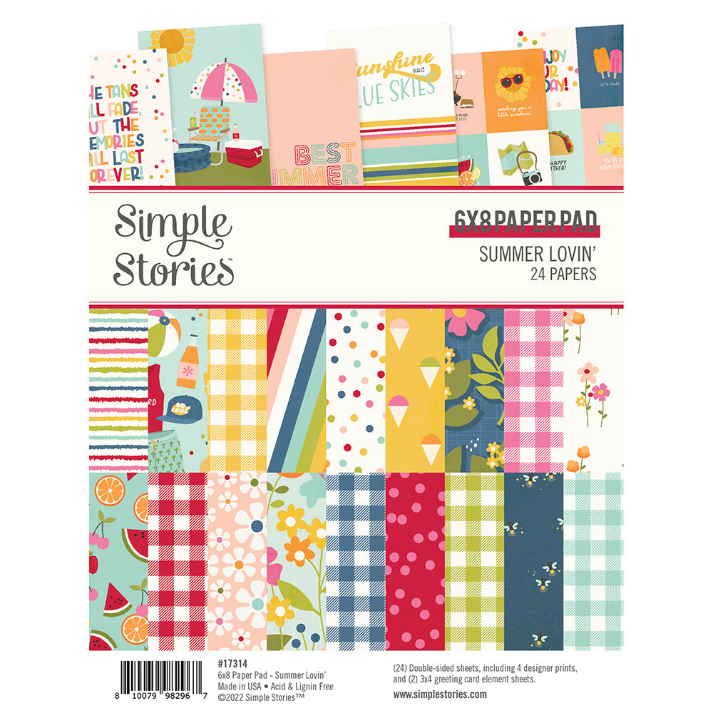Simple Stories - Summer Lovin' 6x8 paper pad