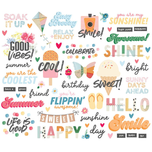 Simple Stories Sunny days bits and pieces