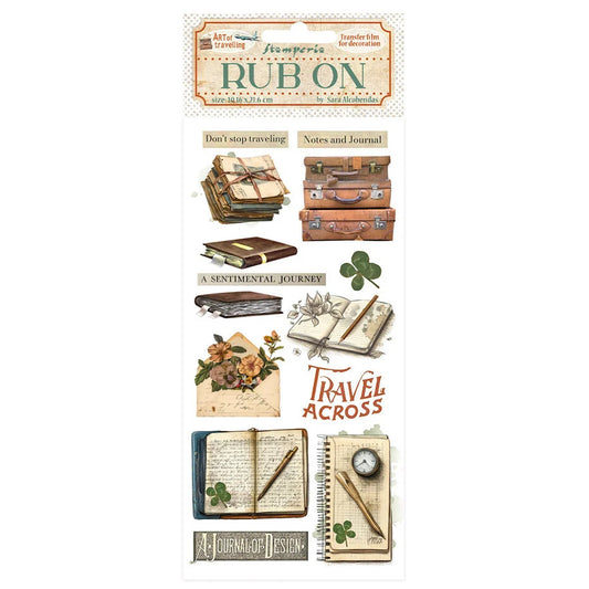 Stamperia Kunst des Reisens Rub-Ons
