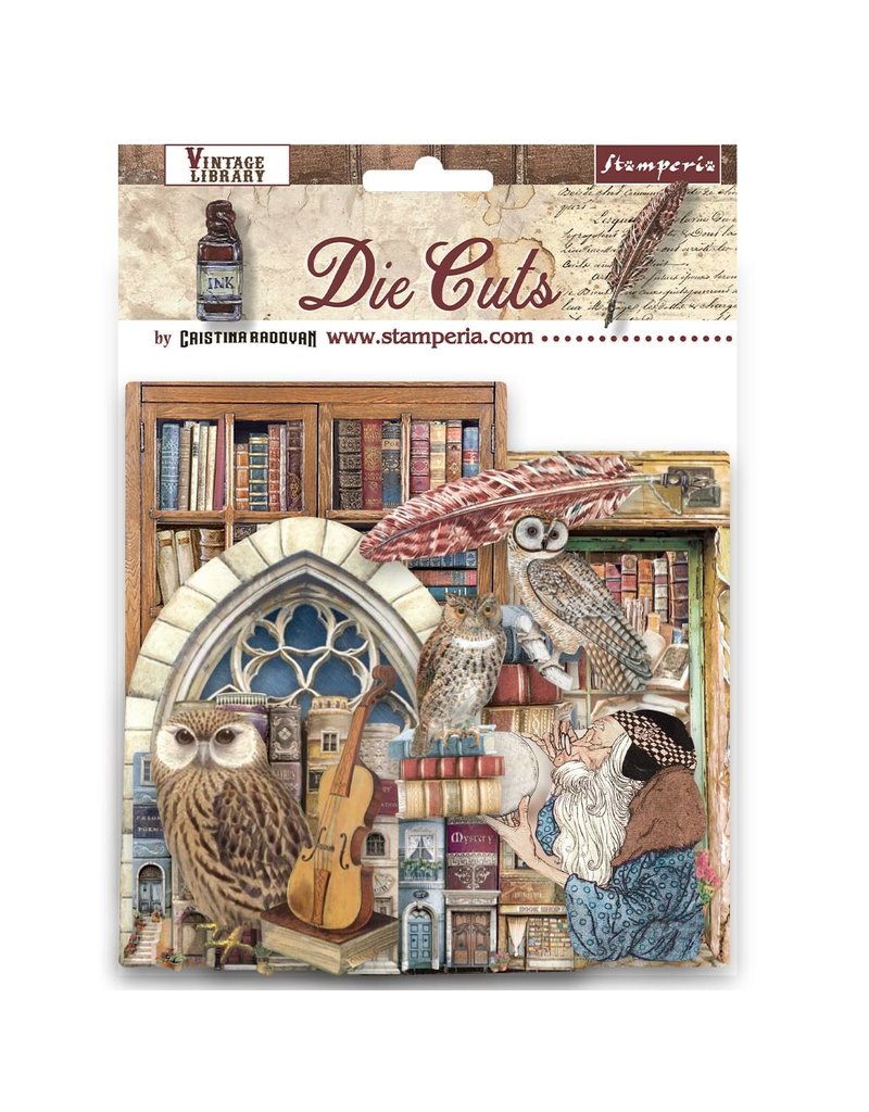 Stamperia - Vintage Library - Die Cuts