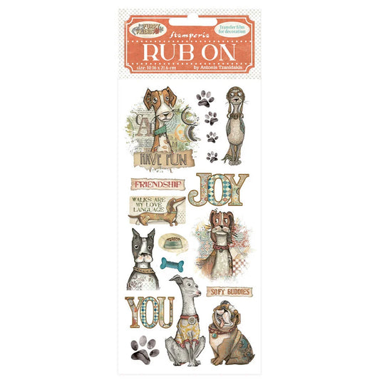 Stamperia Furry friends rub ons