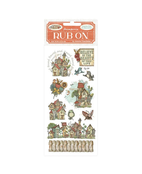 Stamperia Furry friends rub ons