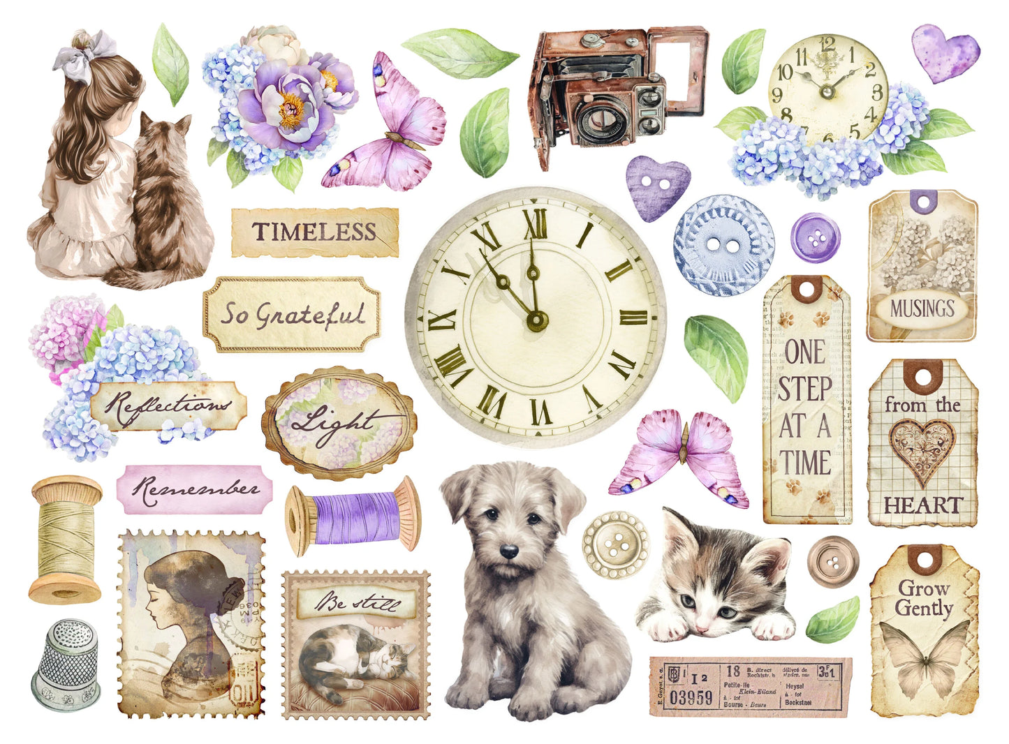 Stamperia Quiet days die cuts