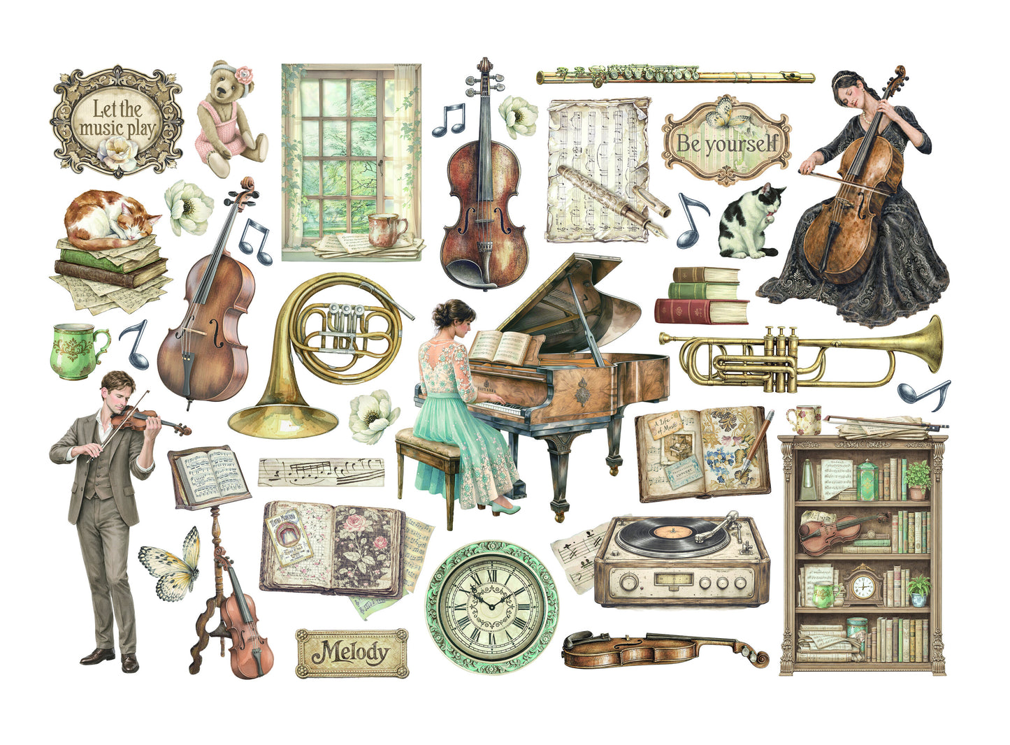 Stamperia Symphony ephemera