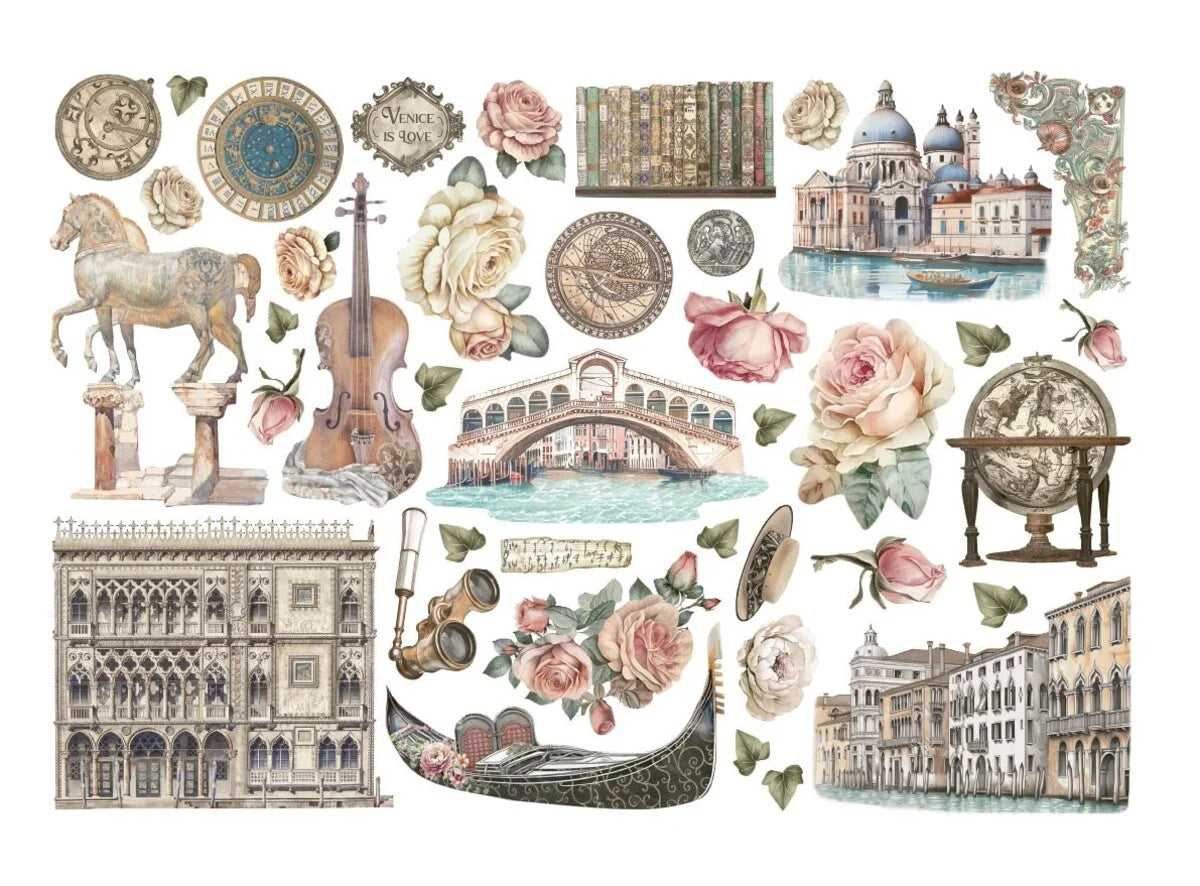 Stamperia – Venedig, Stadt der Kunst – Ephemera (40 Stück)