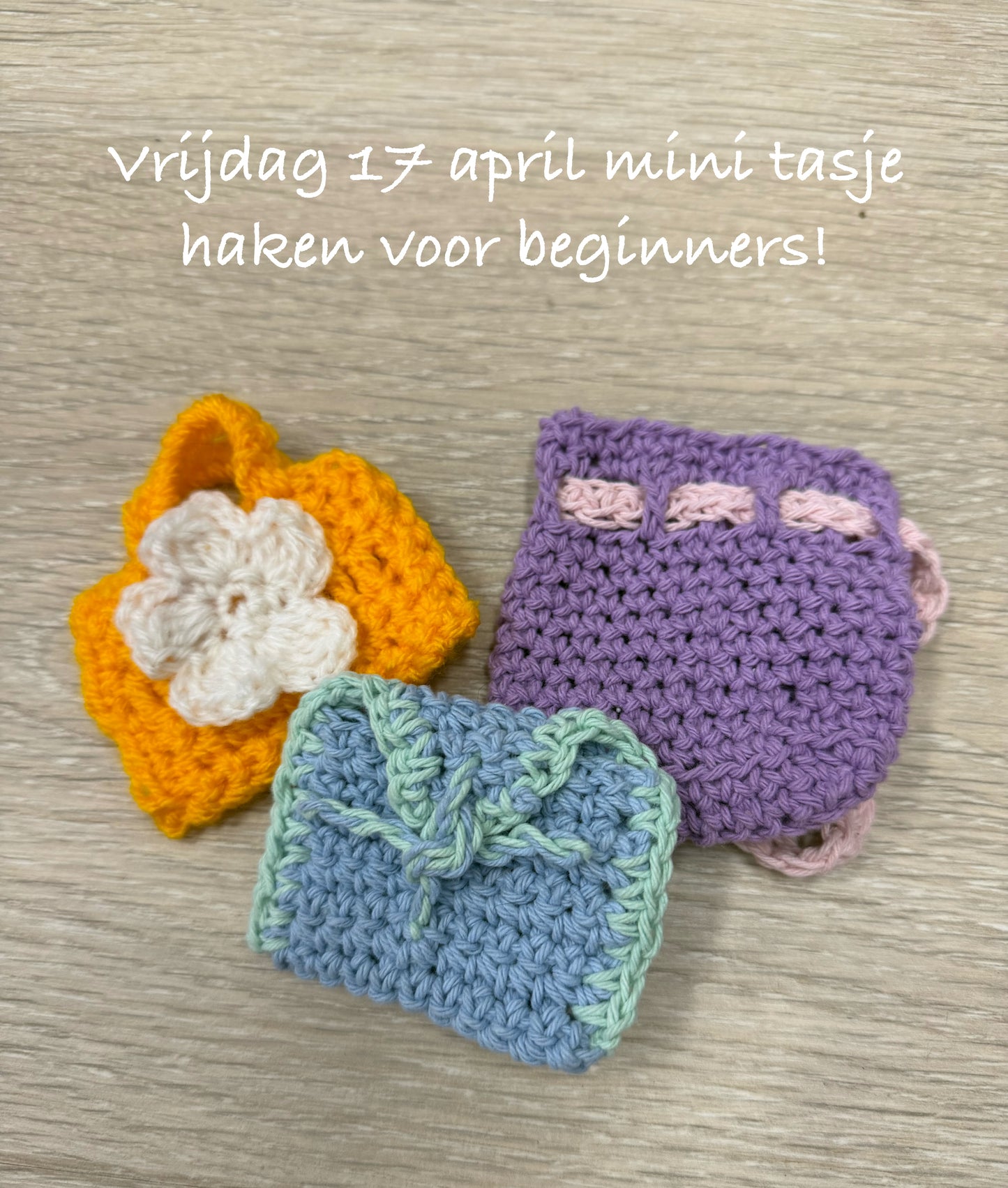 Positive Health Week Almere Workshop: Häkeltasche für Anfänger, Freitag, 17. April
