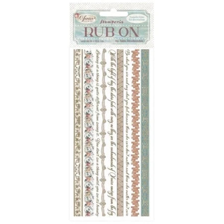 Stamperia – Venedig, Stadt der Kunst – Rub-on-Streifen, 10 x 21,6 cm