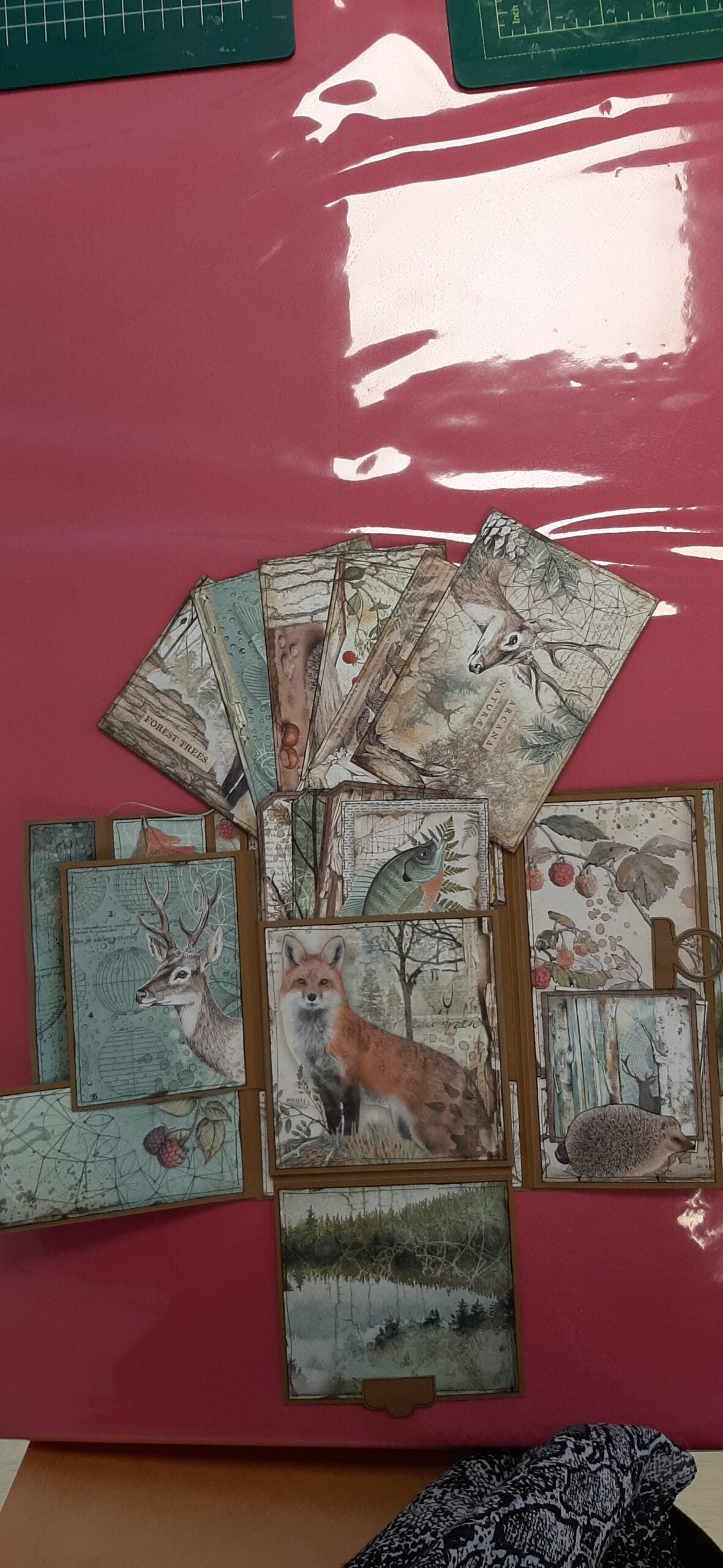 Bastelpaket Aktenordner Wald