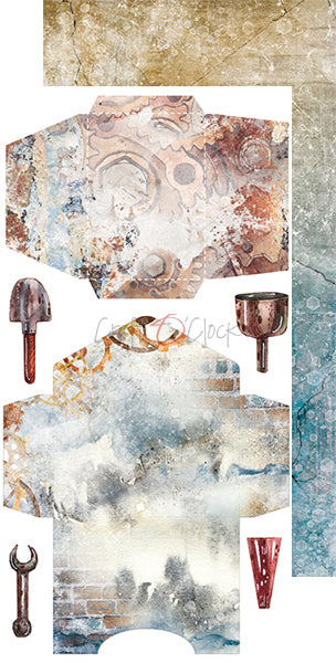 Craft O'Clock - CY05 - ROBOTS ADVENTURES - JUNK JOURNAL extras set