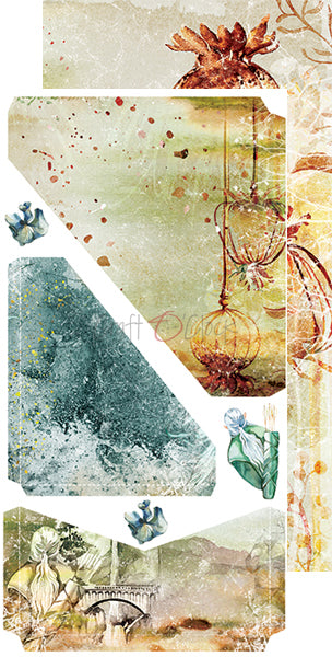 Craft O'Clock - SILVER HEART WARRIOR - JUNK JOURNAL extras set