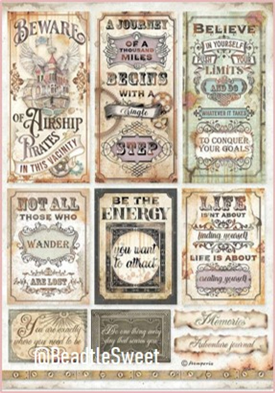 Stamperia – Lady Vagabond Lifestyle Reispapier