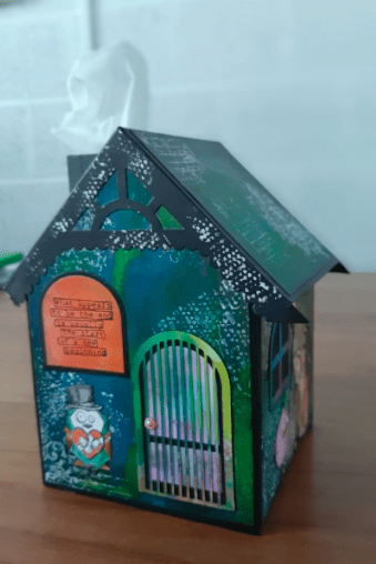 Bastelpaket Taschentuchbox (Haus)