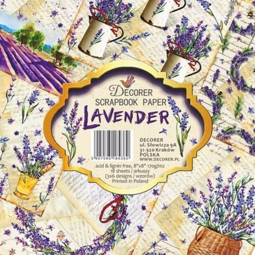 Decorer - Lavender 8x8 scrapbook paper