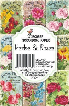 Decorer - Herbs & Roses 7x10.8 cm scrapbook paper