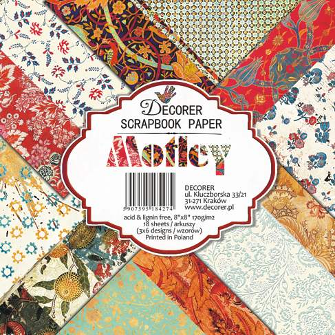 Decorer - Motley 8x8 scrapbook papier