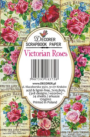 Decorer – Victorian Roses 7x10,8 cm Scrapbook-Papier