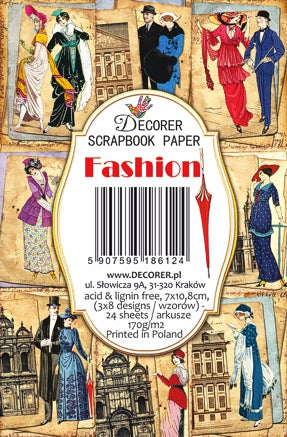 Decorer - Fashion 7x10.8 cm scrapbook paper