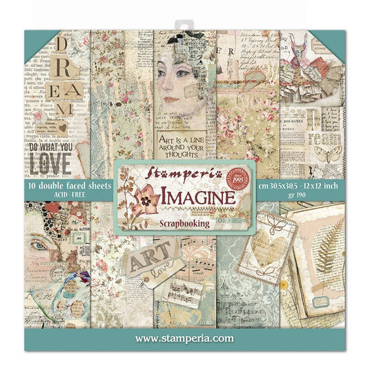 Stamperia -  imagine 12x12 inch paper pack