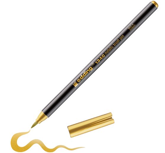 Edding 1340 metallic gold brush pen