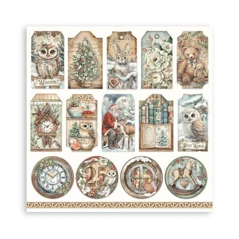 Stamperia - The Owl's House - 8 x 8 inch maxi pad