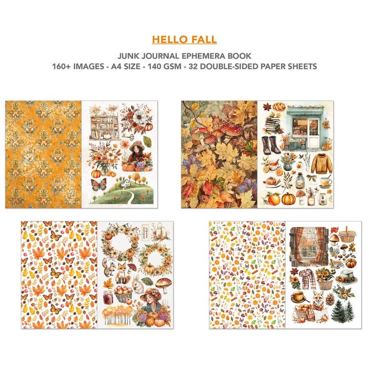 Ciao Bella - Hello Fall - Junk Journal &amp; Ephemera Book