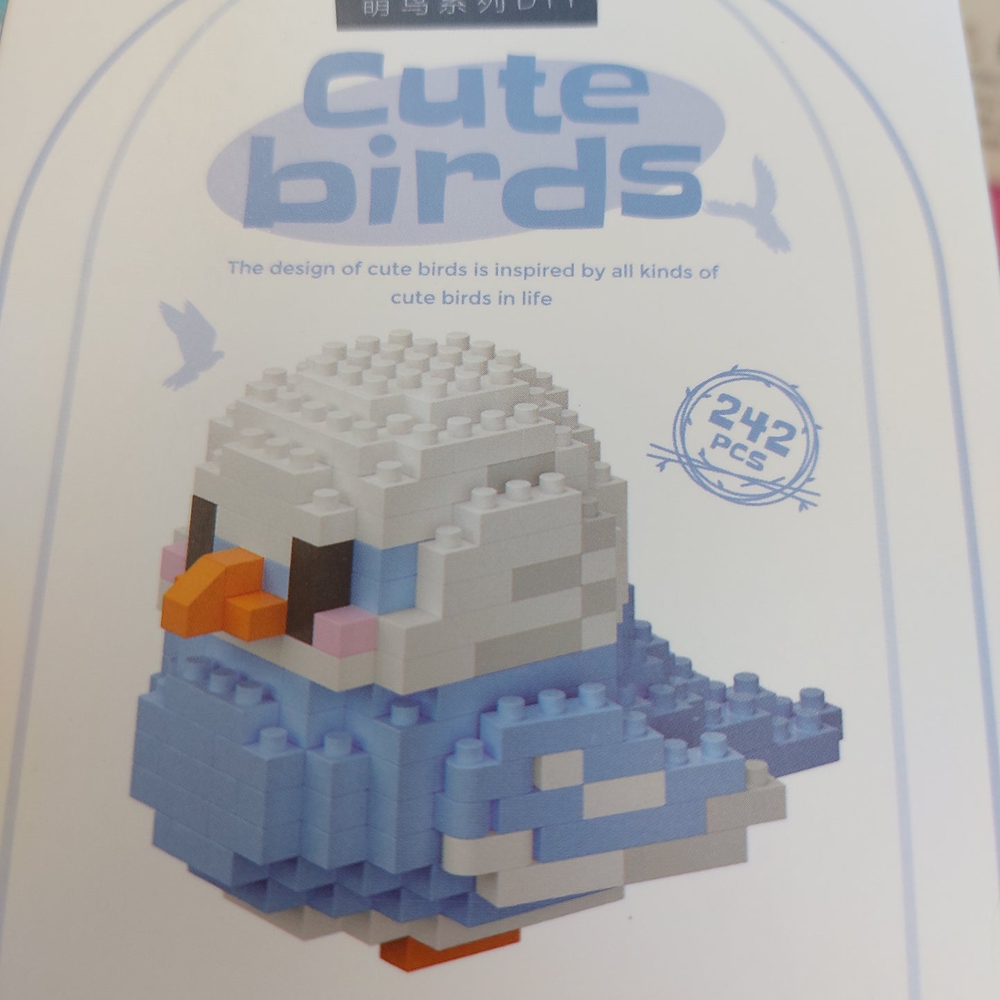 Cute Birds - White blue