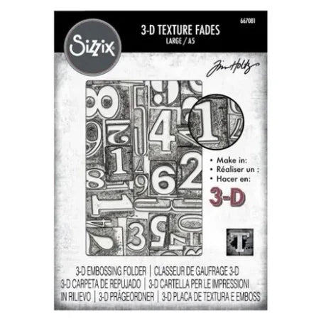 Tim Holtz - Sizzix - 3-D Texture Fades Embossing Folder