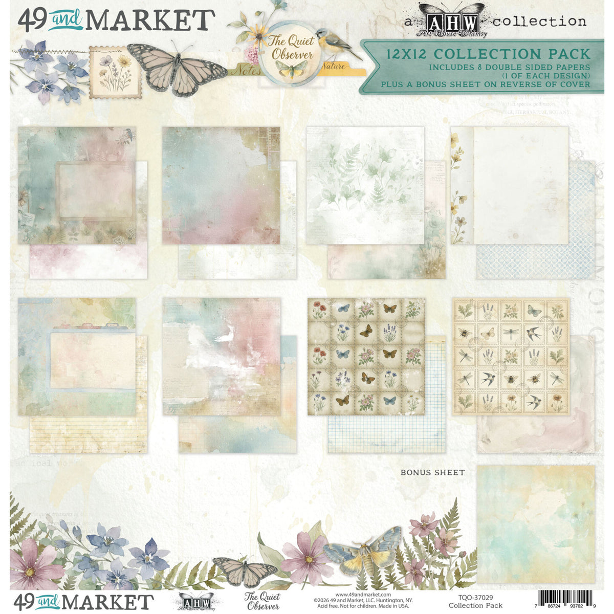 49 and Market das Quiet Observer Papierpaket