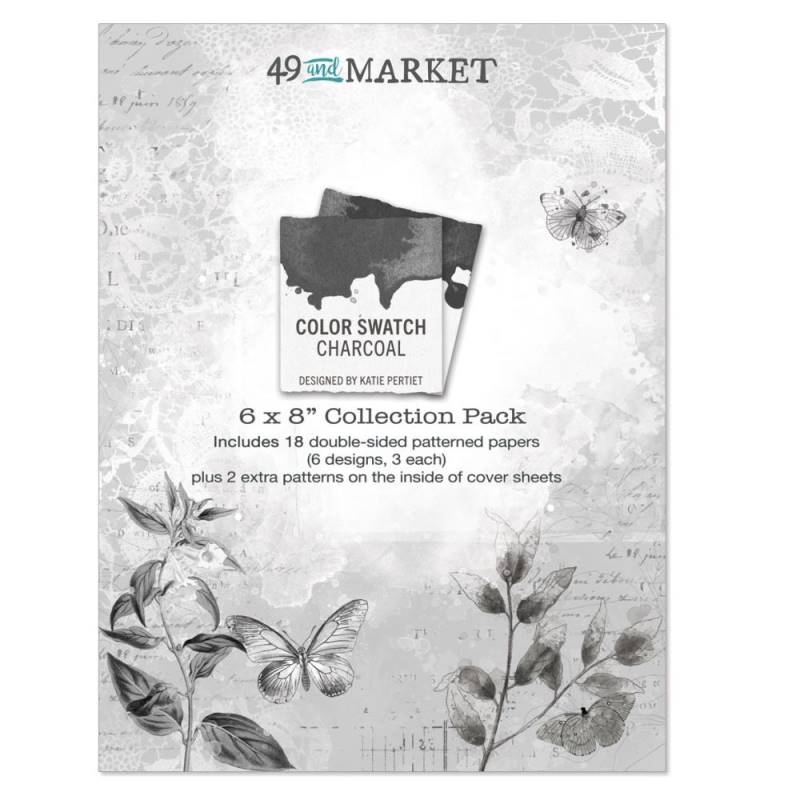 49 and Market - Color Swatch Charcoal 6x8 Collection Pack