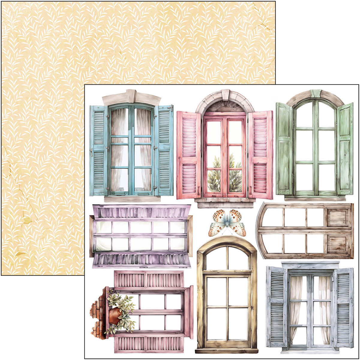 Ciao Bella Flower Shop fussy cut pad