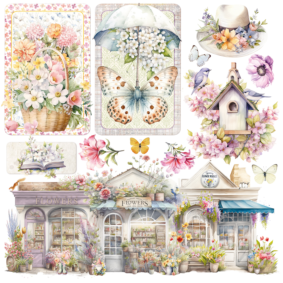 Ciao bella Flower Shop vellum papers