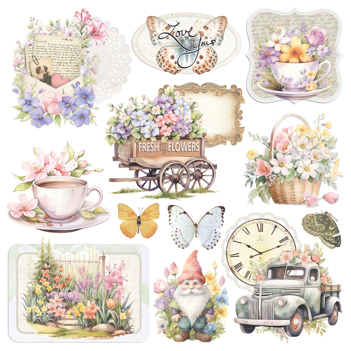 Ciao bella Flower Shop vellum papers