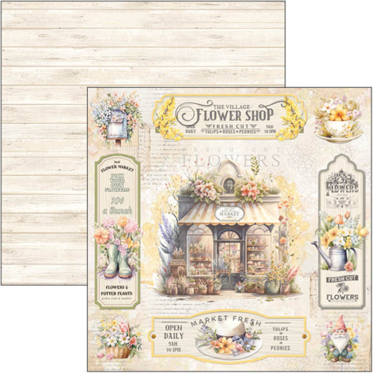 Ciao bella Flower shop paper set