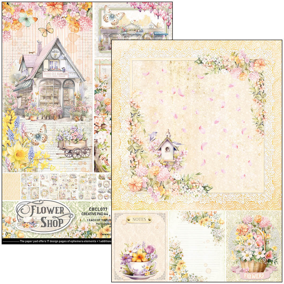 Ciao Bella Flower shop creative pad A4