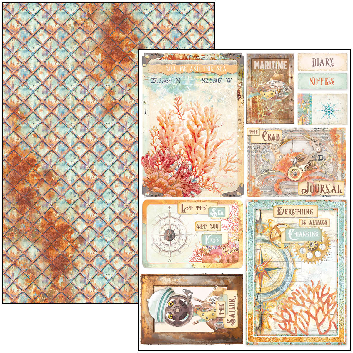 Ciao Bella Coral Reef creative pad A4