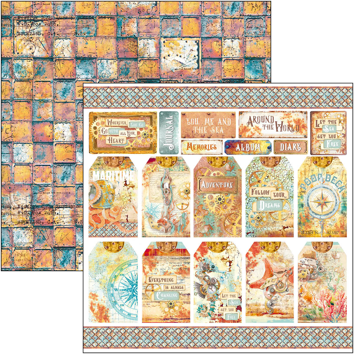 Ciao Bella Coral reef paper sets