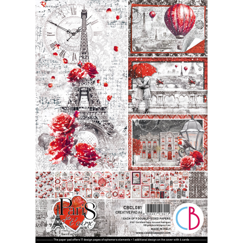 Ciao Pella Je ' t aime Paris creative Pad